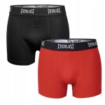 EVERLAST bokserki męskie bawełniane 2PAK r. M czarny/czerwony