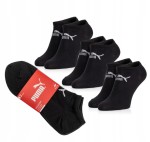PUMA skarpety stopki 3PAK r. 35/38 czarne