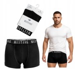 MUSTANG bokserki męskie bawełna r. M czarne