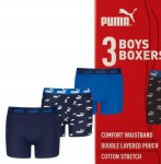 PUMA bokserki chłopięce JUNIOR bawełna 3PAK r. 176 cm