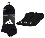 ADIDAS skarpety stopki 3PAK r. 46/48 czarne