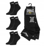 EVERLAST skarpety zakostki quarter 3PAK r. 39/42 czarne