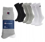 CHAMPION Skarpety sportowe długie 3PAK r. 39/42 multi